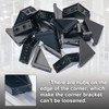 CheeMuii 2040 Corner Bracket Kit,20 pcs Corner Brackets 80 pcs