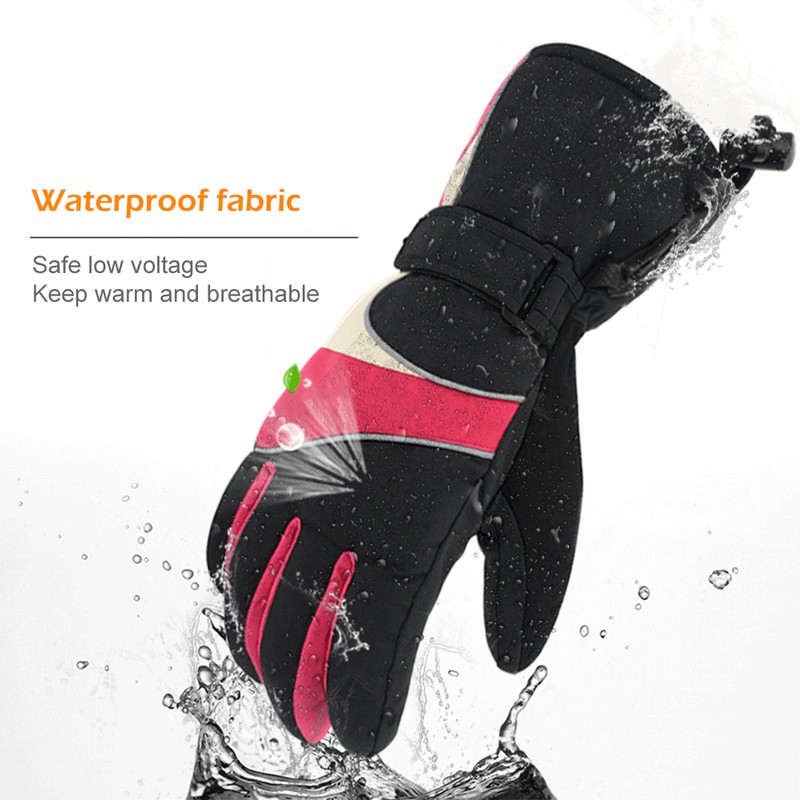 Electric Heated Gloves Rechargeable Warm Gloves Thermostatic Gloves