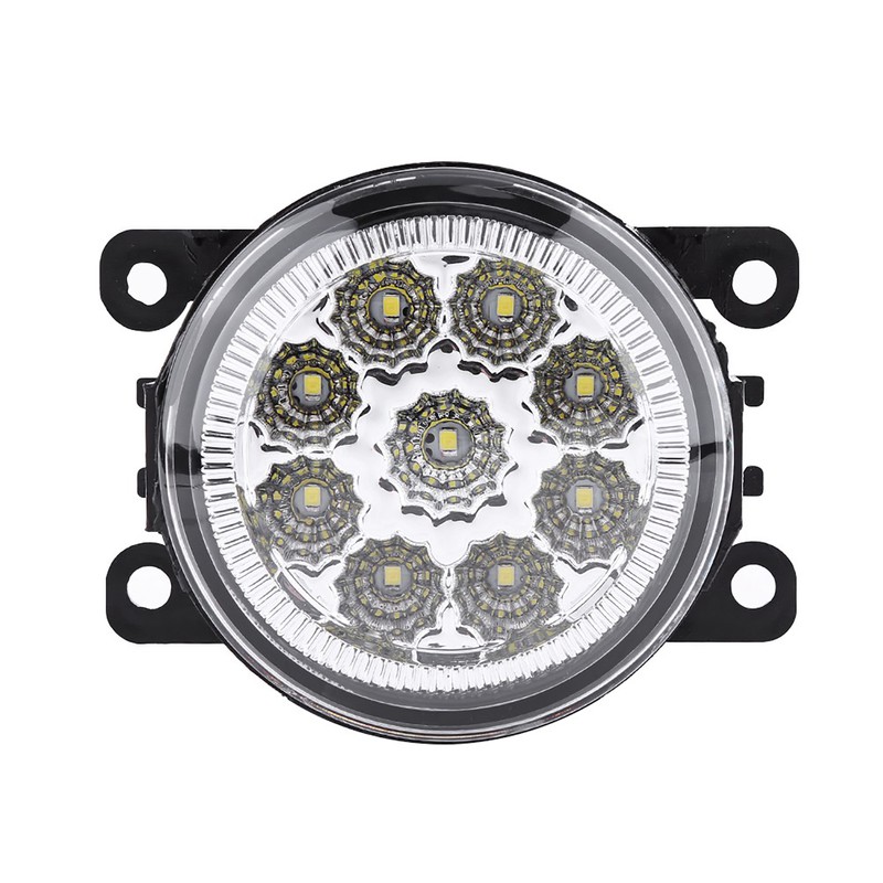 9 LED Car Round Front Fog Lamp DRL Daytime Running