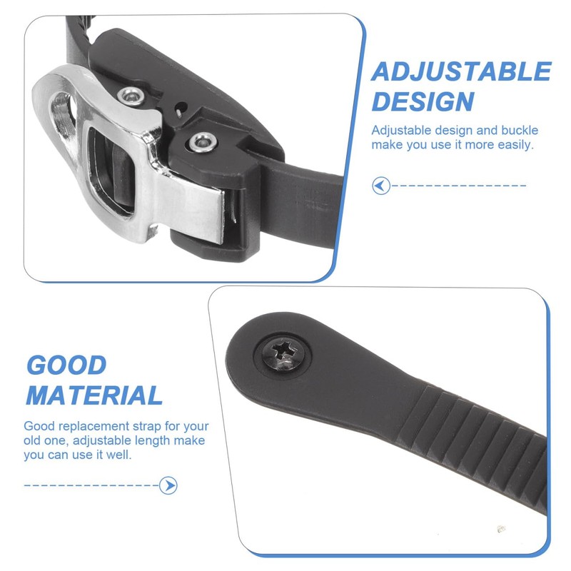 Toddmomy Roller Skates Strap Buckle Set: 2PCS Adjustable PP Roller