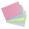 Herlitz 50041145 A6 Ruled Index Cards, Assorted Colours, with White