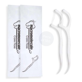 Gadgetime USA Dental Floss Picks (180 Count) - Individually Wrapped Oral Care Flossers for Adults & Kids - Travel Dental Picks for Teeth Cleaning & Plaque Removal - No Break & No Shred Floss