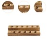 Hellery Wooden Essential Oil Bottle Storage Stand Holder Organizer Desk