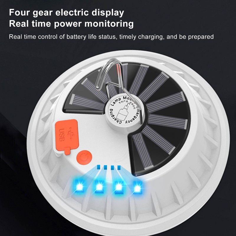 Solar Camping Light USB Charging 5 Mode 60LED Bulb Light