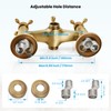 gotonovo Wall Mount Clawfoot Bathtub Faucet with HandHeld Spray and