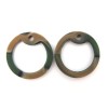 4 Woodland Camo Silicone Military Army Dog Tag Silencers Rubber Silencer