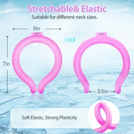 Neck CoolingTube with Insulated Bag, Reusable Neck Coolers Wearable Body Cooling Products for Hot Weather in Summer