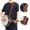 Nefelibata Banjo Strap, 2" Wide Double Full Grain Cowhide Guitar