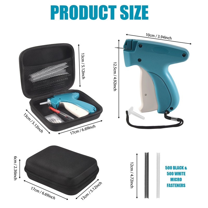 Clickinline Quick Clothing Tagging Tool Micro Clothing Fixer with Case