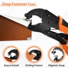 Heavy Duty Snap Fastener Tool, Snap Tool with 3 Dies,