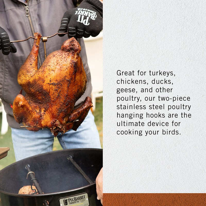 Pit Barrel Cooker Stainless Steel Turkey Hanger