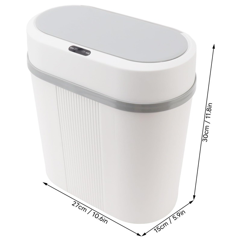 Leapiture 12L Trash Can, Car Sensor Trash Can, Hands-Free Trash