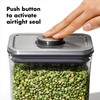 OXO Airtight Storage Container, 0.2L Stainless Steel Pop Container, Mini