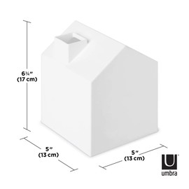 Umbra Casa Tissue Box Cover, White
