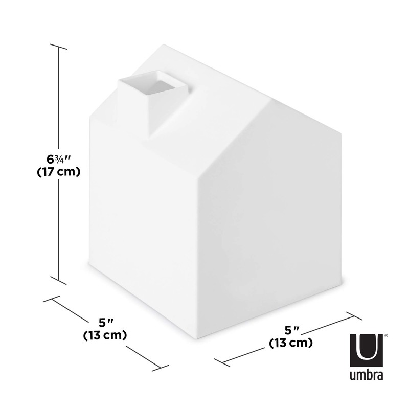 Umbra Casa Tissue Box Cover, White