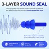Hush-On Soft Noise Reduction Ear Plugs, 3 Pairs with Storage
