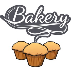 Bakery 24" Concession Decal Sign cart Trailer Stand Sticker Equipment