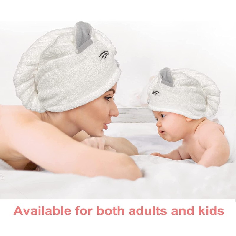 Toalla de Pelo de Microfibra para niños y niñas