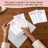 FTRZX Blush Pink Bow Bridal Shower Game Cards, Would She
