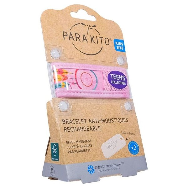 Parakito Bracelet Anti Moustique Rechargeable Kids, Plumes