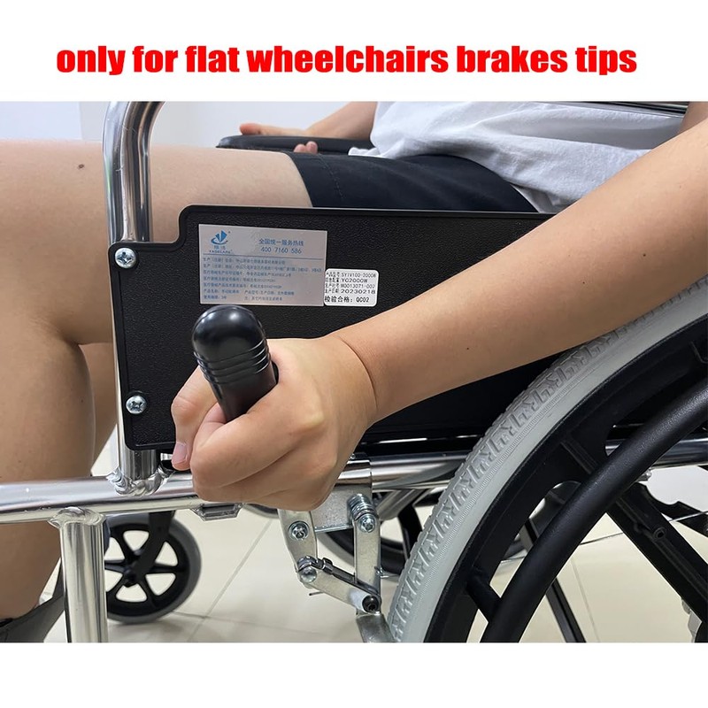 Wheelchair Brakes Handle Cover for 0.67" Flat Wheel Lock Grips