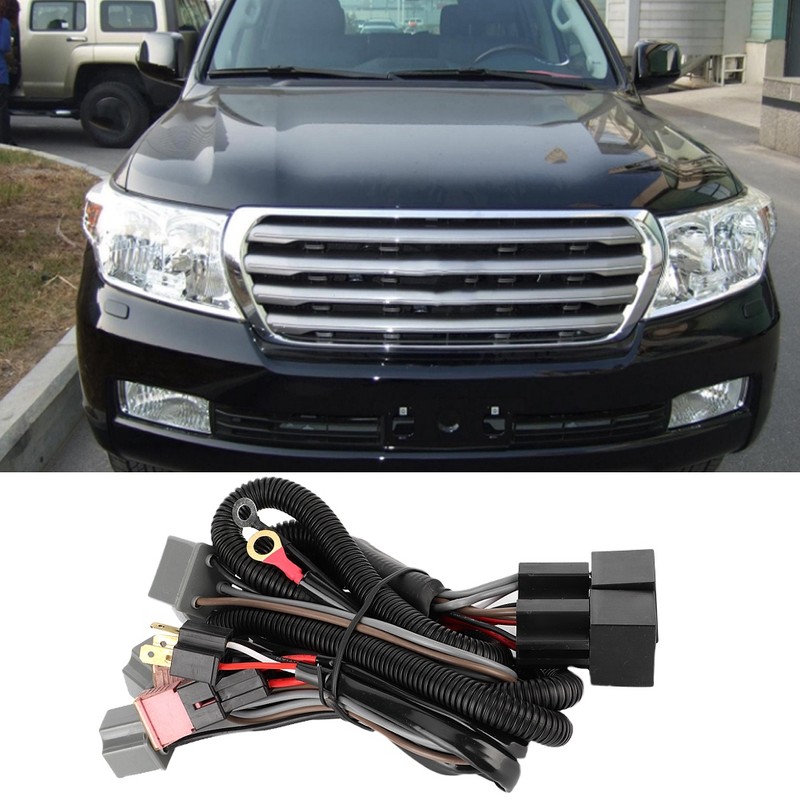 Car LED Light Headlight Wiring Harness Lighting Boost With For