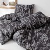 JANZAA Comforter Set Queen Comforter Set,3 PCS Floral Comforter Set