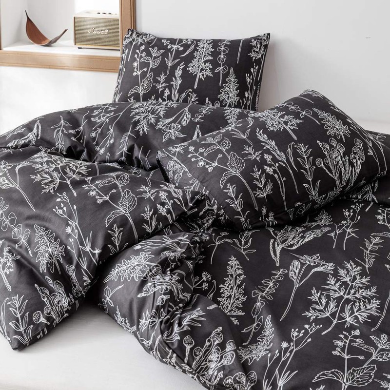 JANZAA Comforter Set Queen Comforter Set,3 PCS Floral Comforter Set