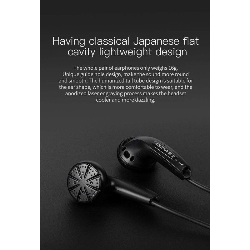 Kinboofi KBEAR Stellar 1DD HiFi Earbud Headphone, Wired Earphone Stereo