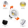2Inch LED Recessed Ceiling Light, 3W Dimmable LED Downlight, Natural