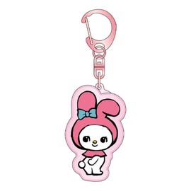 K Company Swimmer x Sanrio Characters Plump Key Chain My Melody SAS-PU-MM H 2.2 x W 1.9 x D 0.4 inches (5.7 x 4.9 x 1 cm)