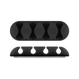 Goobay Kabel Management 4-Slots, schwarz