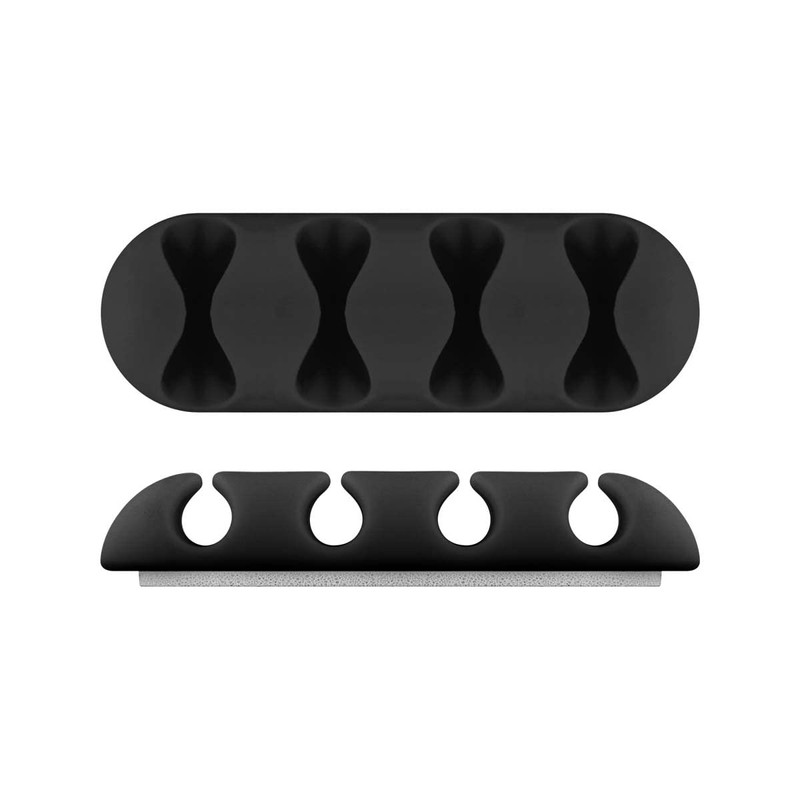 Goobay Kabel Management 4-Slots, schwarz