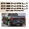 GMC 4PCS Set Gloss Black Door Rear DENALI SIERRA Emblems