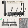 WLCSNG Heavy Duty Over The Door Hooks Rustproof - 25lb