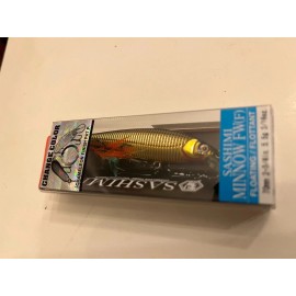 Yo-Zuri Sashimi Minnow Finesse Jerkbait Feathered Color Change X-Rap Replacement - Gold Chrome Black Back (CMGC)