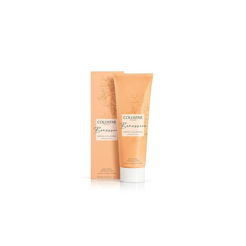 Collistar Body Scrub Wellbeing Neroli and Helichrysum, Moisturising Scrub, Smooth