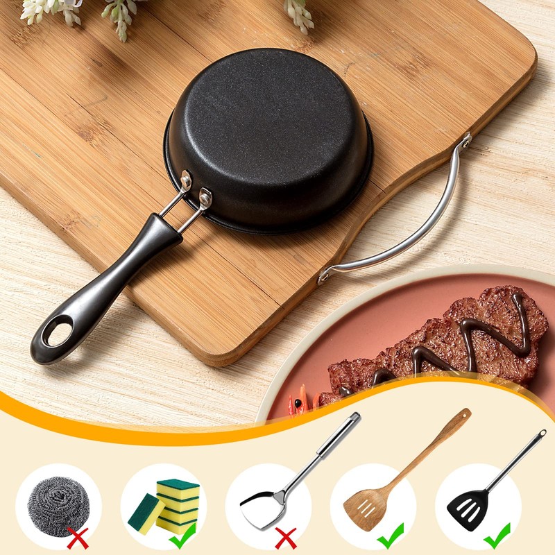 Tessco for you 2 Pieces One Egg Frying Pan, Mini