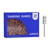 AIRSEE Sanding Bands for Electric Nail Drill 100 Piece Set