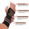 TCOOGO Copper Wrist Compression Sleeves, Comfortable and Breathable for Arthritis,