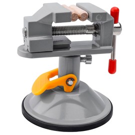 Yakamoz Mini Bench Vise 360 Degree Suction Vise Small Table Vice Clamp Workbench Vise for Jewelry Making DIY Wood Craft Carving Breads Drilling Bed Tool