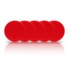 BERYLER 5 Pack Air Hockey Red Replacement, 2.5" in Diameter,