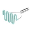 Tovolo Silicone Potato Masher (Light Aqua) - Meat Masher/Food Prep