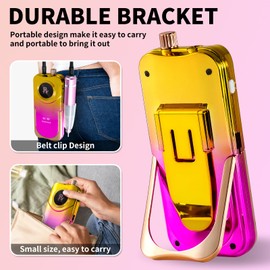 Portable Nail Drill Cordless,35000 RPM Electric Nail File with Holder,Rechargeable Nail Drill E Filer for Nails,Electric Nail Buffer Nail Dremel Tool for Women (Gradient Purple Gold)