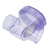 Operitacx Transparent PVC Check Valve Backflow Single Way Valve for