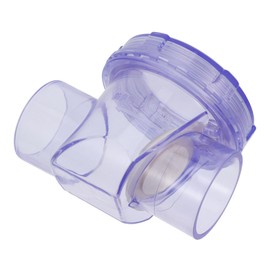 Operitacx Transparent PVC Check Valve Backflow Single Way Valve for Sump Pump Drainage Pipe Sewer Connection Easy Installation for Plumbing Systems