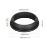 QUARKZMAN 2pcs Snap Rubber Grommet Connector Mounting Dia 48.6mm ID