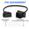 AMHTDOL OBD1 to OBD2 Adapter Fit for Chrysler 6pin to