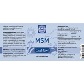 Procapsin OptiMSM – Pure Methylsulfonylmethane MSM Supplement Powder – Organic, Gluten Free, Non-GMO – Opti MSM Sulfur Crystals/Powder for Kids and Adults (1Kg)