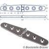 2 x Stainless Steel Hinges Long 152 x 30 mm